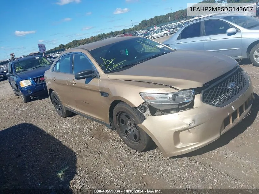 2013 Ford Police Interceptor VIN: 1FAHP2M85DG143667 Lot: 40559034