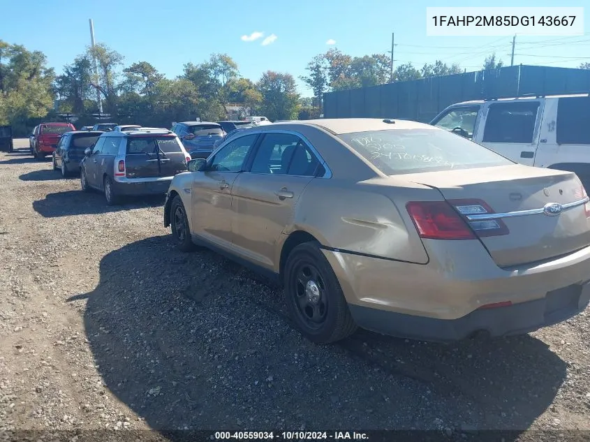 2013 Ford Police Interceptor VIN: 1FAHP2M85DG143667 Lot: 40559034