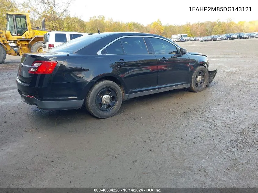 2013 Ford Police Interceptor VIN: 1FAHP2M85DG143121 Lot: 40584228