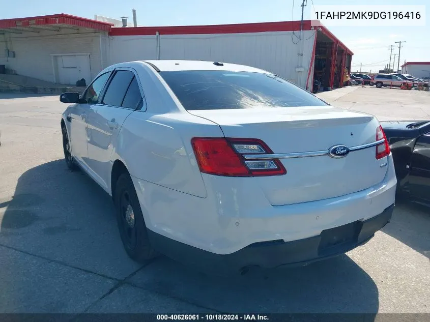 2013 Ford Police Interceptor VIN: 1FAHP2MK9DG196416 Lot: 40626061