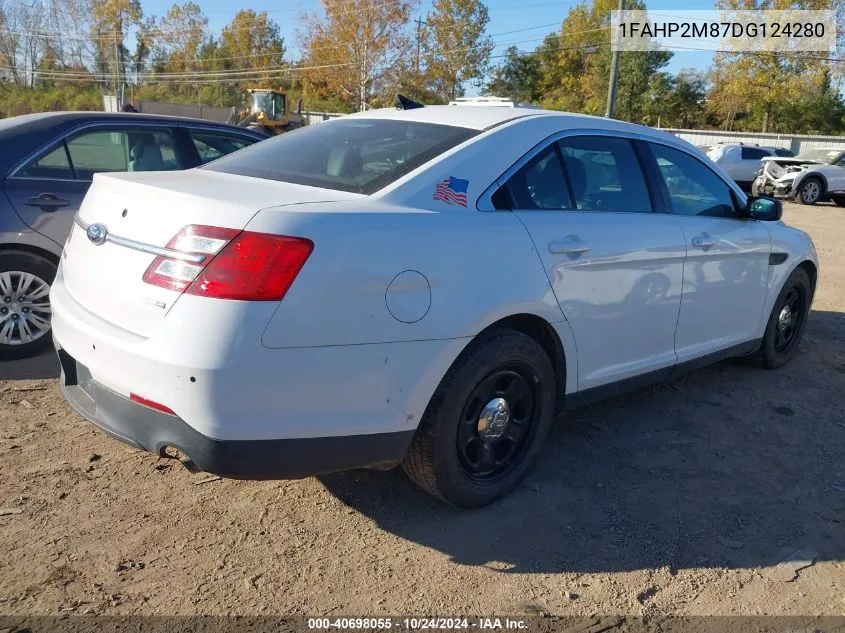 2013 Ford Police Interceptor VIN: 1FAHP2M87DG124280 Lot: 40698055