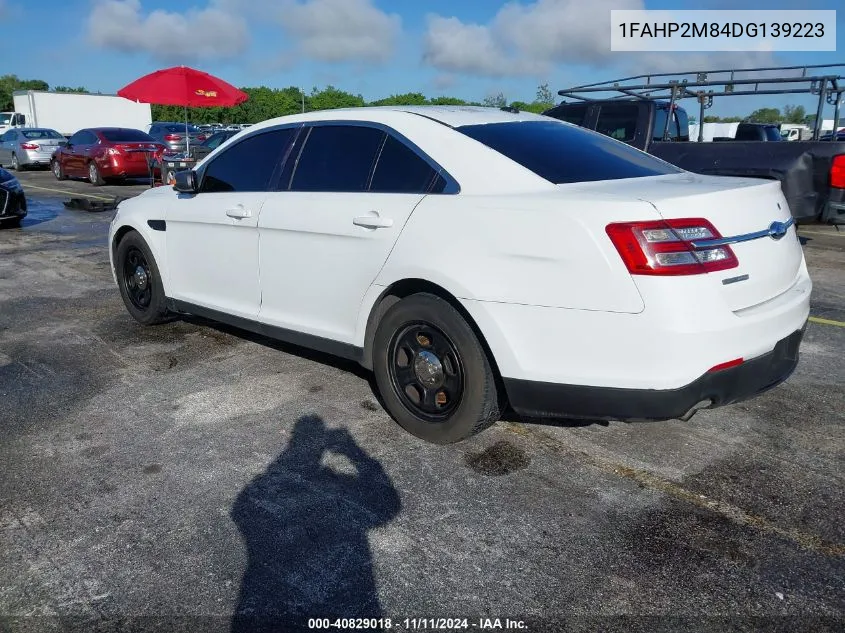 2013 Ford Police Interceptor Police Interceptor VIN: 1FAHP2M84DG139223 Lot: 40829018