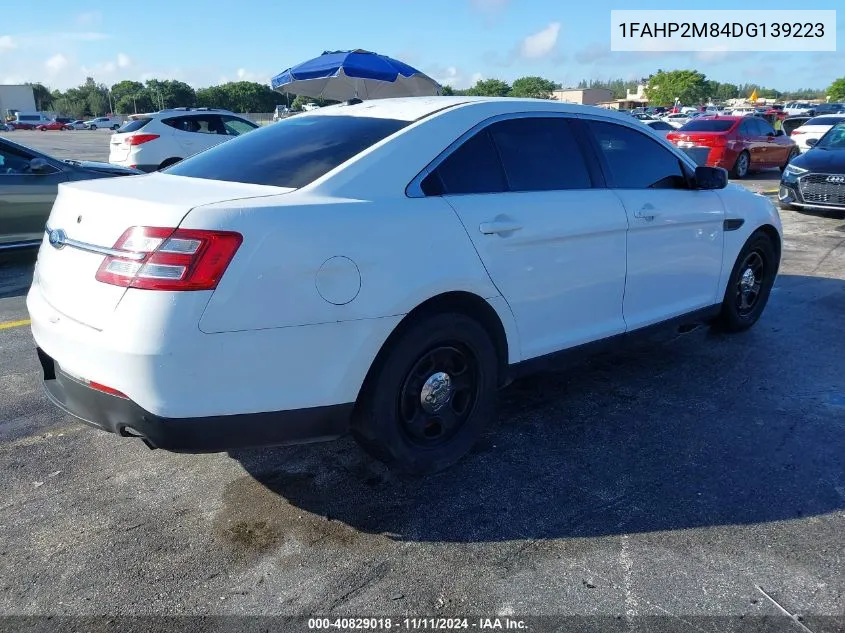 2013 Ford Police Interceptor Police Interceptor VIN: 1FAHP2M84DG139223 Lot: 40829018