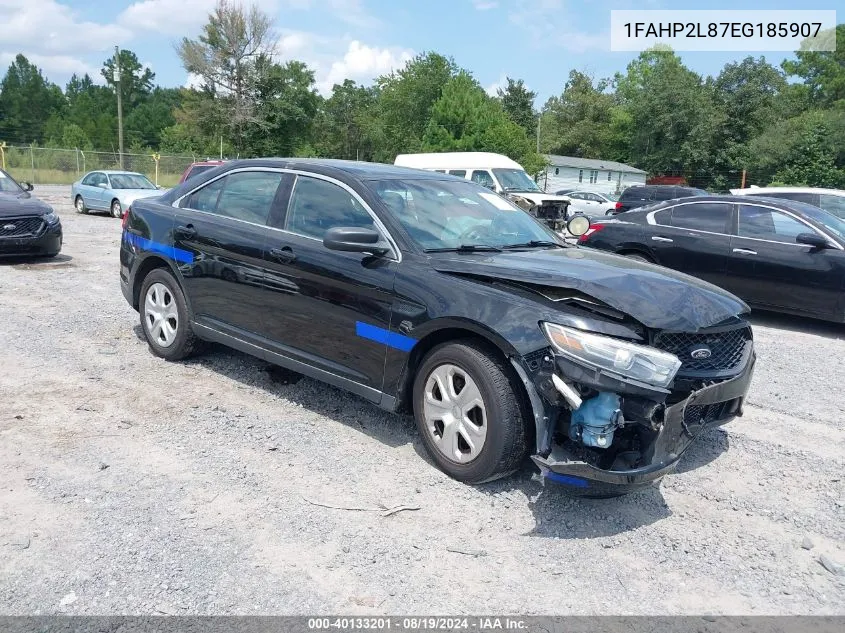 2014 Ford Police Interceptor VIN: 1FAHP2L87EG185907 Lot: 40133201