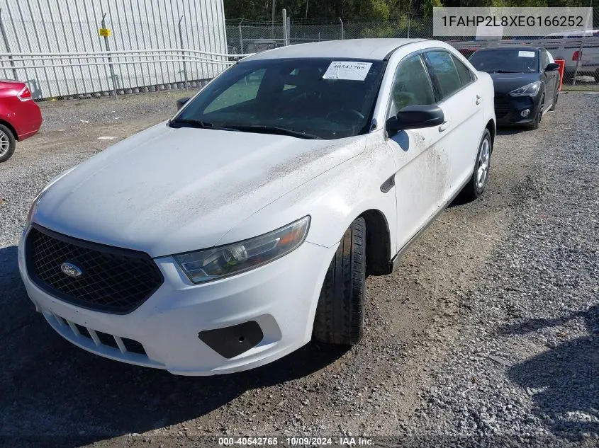 2014 Ford Police Interceptor VIN: 1FAHP2L8XEG166252 Lot: 40542765