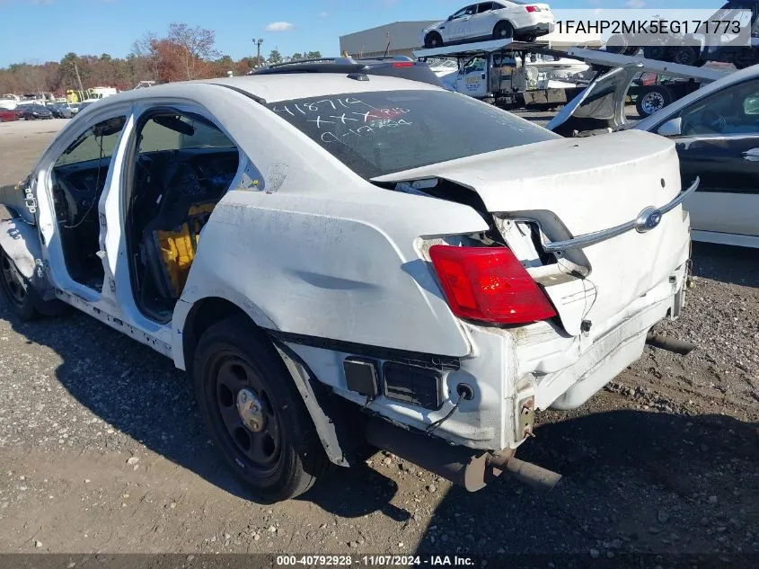 2014 Ford Police Interceptor VIN: 1FAHP2MK5EG171773 Lot: 40792928