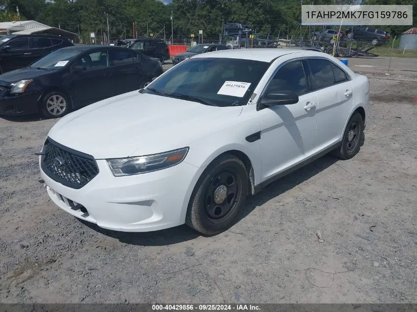 2015 Ford Police Interceptor VIN: 1FAHP2MK7FG159786 Lot: 40429856