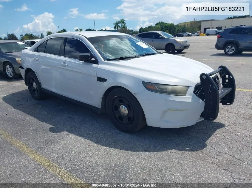 2015 Ford Police Interceptor VIN: 1FAHP2L85FG183221 Lot: 40485657