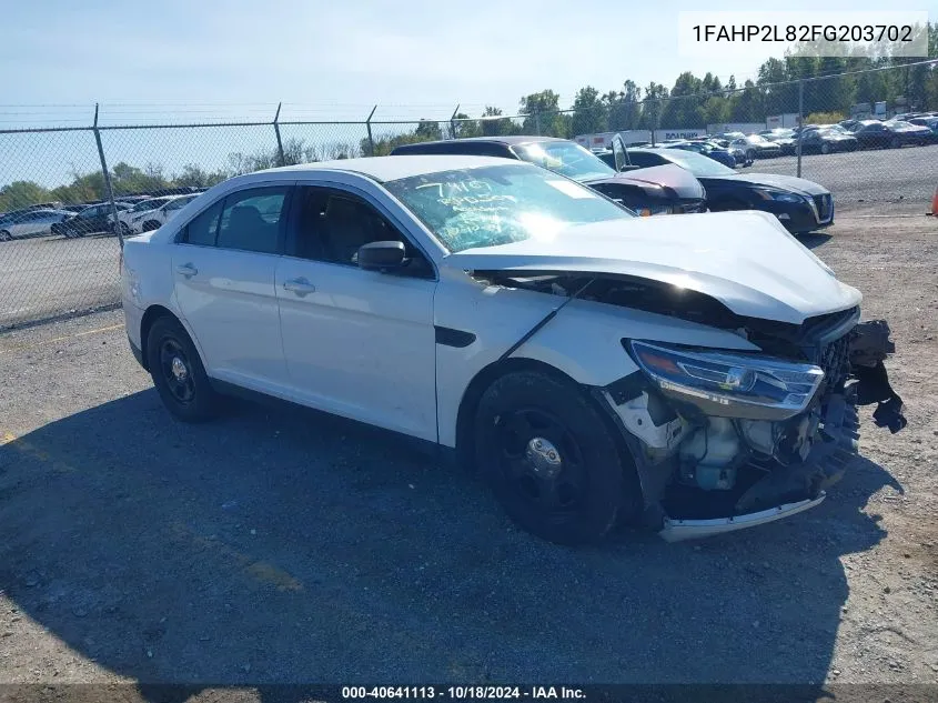 2015 Ford Police Interceptor VIN: 1FAHP2L82FG203702 Lot: 40641113