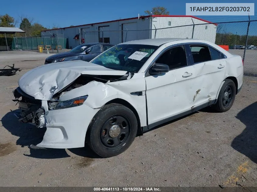 2015 Ford Police Interceptor VIN: 1FAHP2L82FG203702 Lot: 40641113