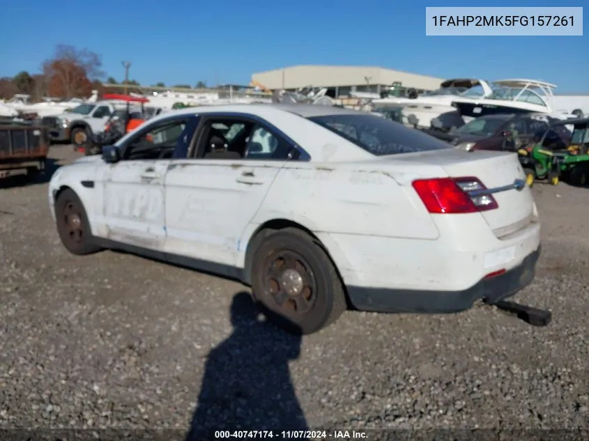 2015 Ford Police Interceptor VIN: 1FAHP2MK5FG157261 Lot: 40747174