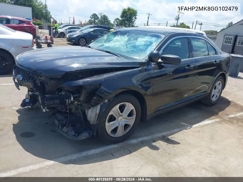 2016 Ford Police Interceptor VIN: 1FAHP2MK8GG102479 Lot: 40125277