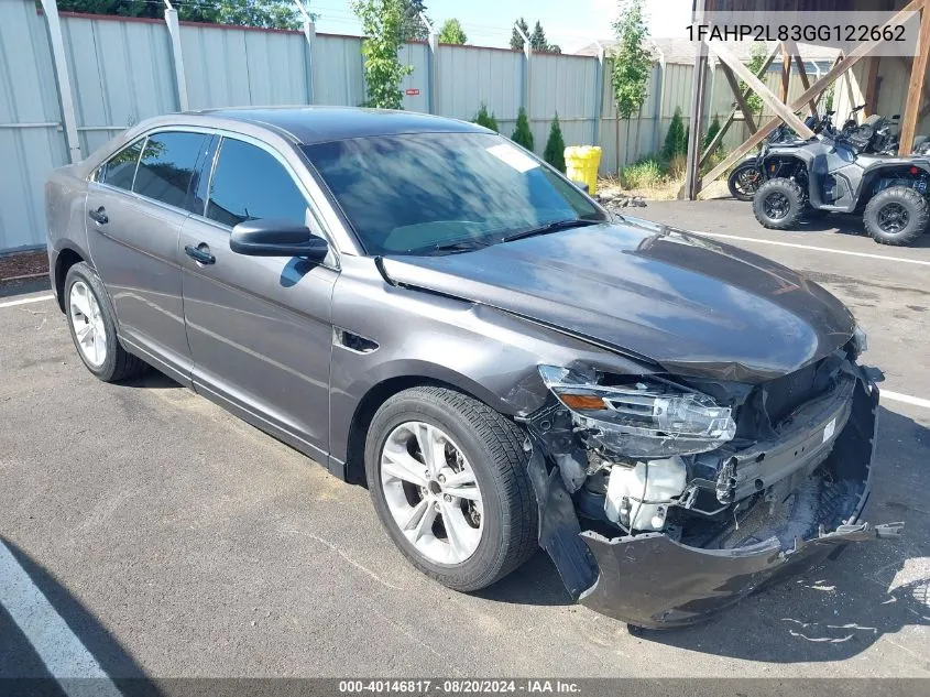 2016 Ford Police Interceptor VIN: 1FAHP2L83GG122662 Lot: 40146817