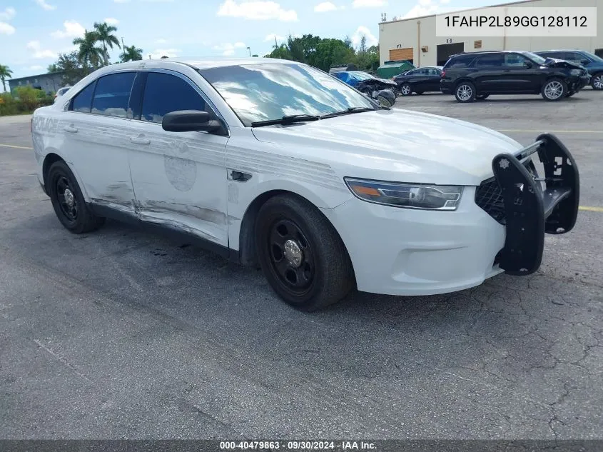 2016 Ford Police Interceptor VIN: 1FAHP2L89GG128112 Lot: 40479863