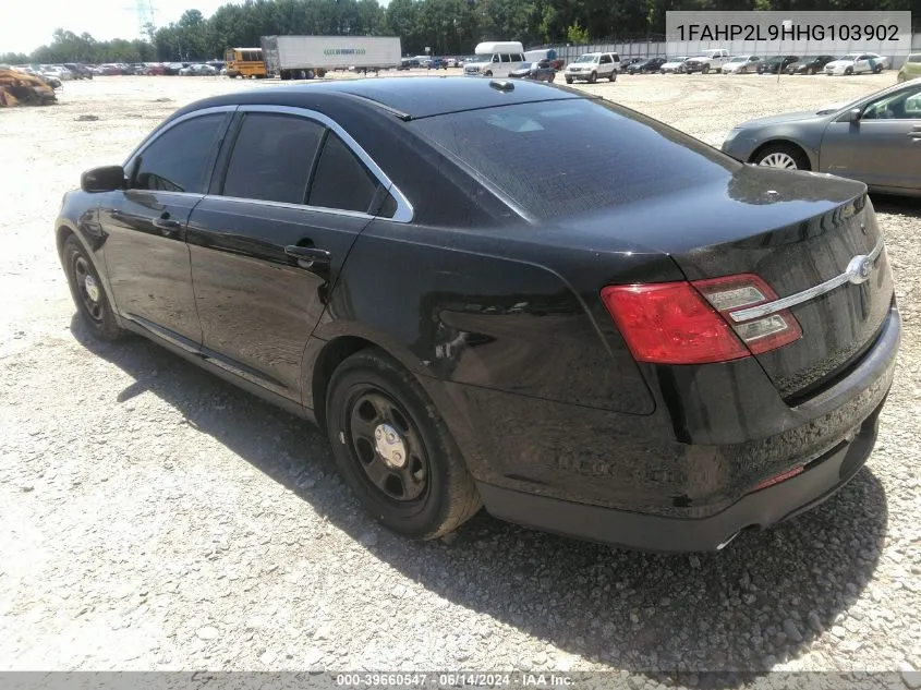 2017 Ford Police Interceptor VIN: 1FAHP2L9HHG103902 Lot: 39660547