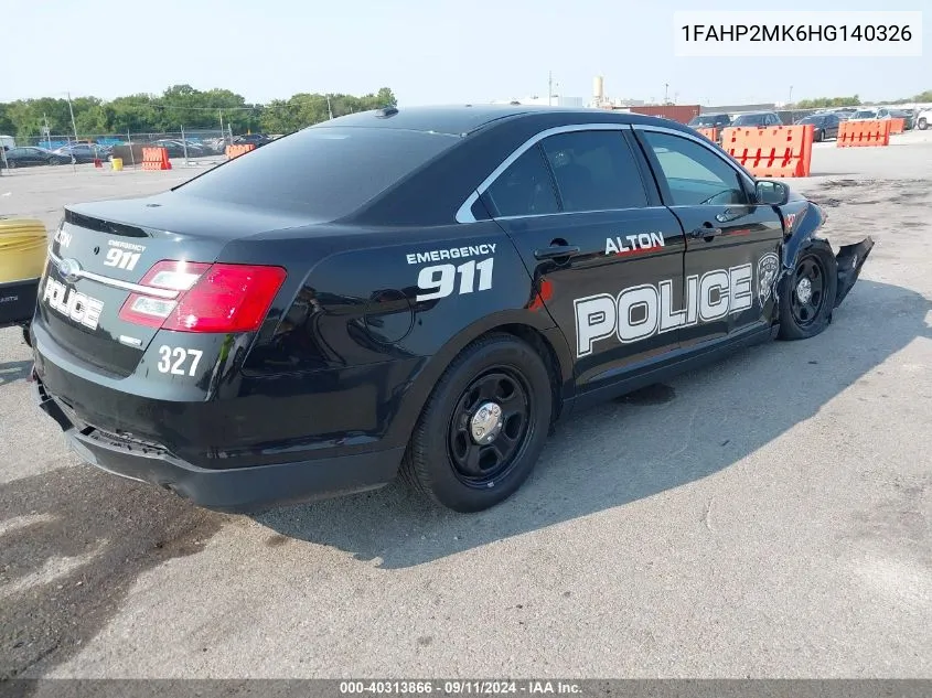 1FAHP2MK6HG140326 2017 Ford Police Interceptor