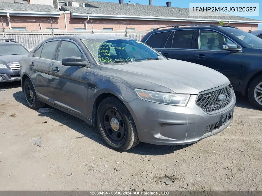 2018 Ford Police Interceptor VIN: 1FAHP2MK3JG120587 Lot: 12089494