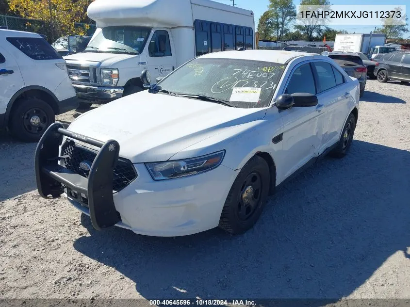 2018 Ford Police Interceptor VIN: 1FAHP2MKXJG112373 Lot: 40645596