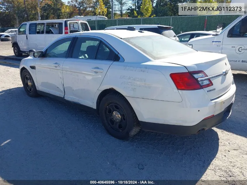 2018 Ford Police Interceptor VIN: 1FAHP2MKXJG112373 Lot: 40645596