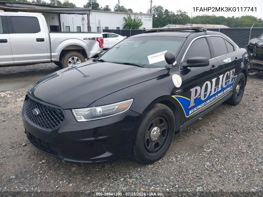 2019 Ford Police Interceptor VIN: 1FAHP2MK3KG117741 Lot: 39941390