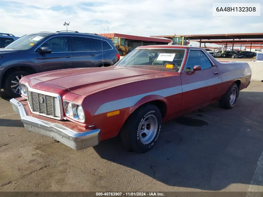 1976 Ford Ranchero VIN: 6A48H132308 Lot: 40763907