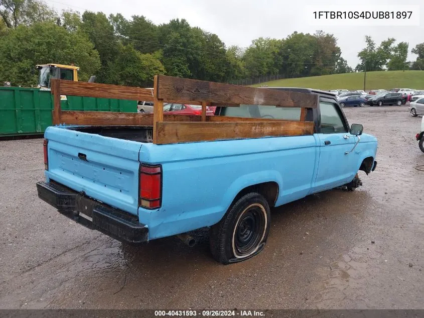 1983 Ford Ranger VIN: 1FTBR10S4DUB81897 Lot: 40431593