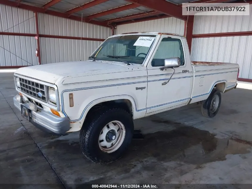 1983 Ford Ranger VIN: 1FTCR11A7DUB37922 Lot: 40842944