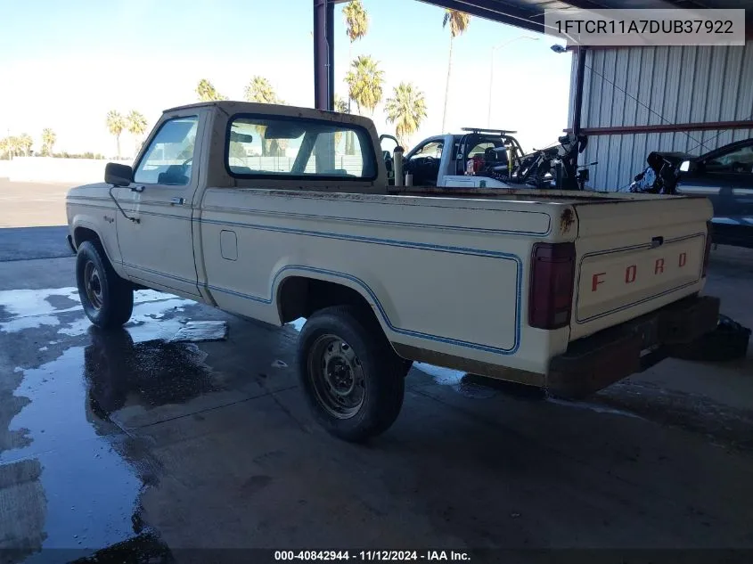 1983 Ford Ranger VIN: 1FTCR11A7DUB37922 Lot: 40842944