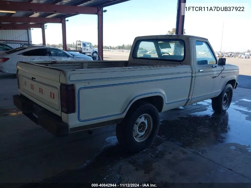 1983 Ford Ranger VIN: 1FTCR11A7DUB37922 Lot: 40842944