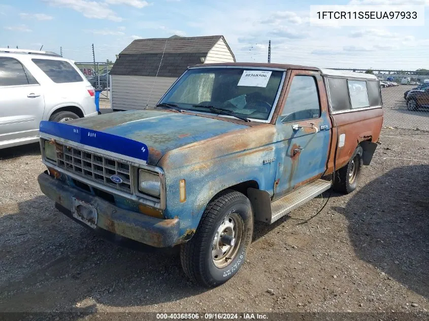 1984 Ford Ranger VIN: 1FTCR11S5EUA97933 Lot: 40368506