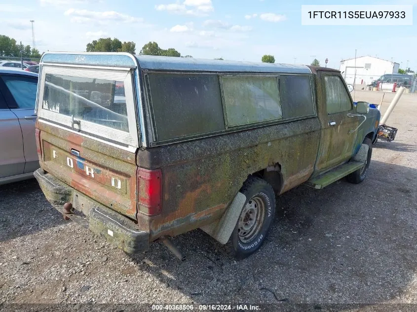 1984 Ford Ranger VIN: 1FTCR11S5EUA97933 Lot: 40368506