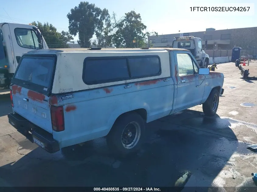 1984 Ford Ranger VIN: 1FTCR10S2EUC94267 Lot: 40450535