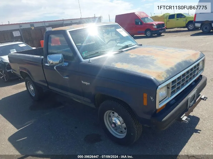 1985 Ford Ranger VIN: 1FTCR11S0FUB67775 Lot: 39826447