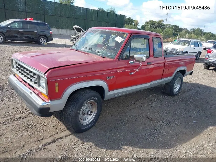 1988 Ford Ranger Super Cab VIN: 1FTCR15T9JPA48486 Lot: 40480032