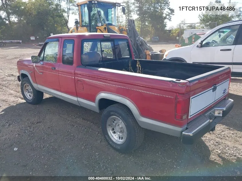 1988 Ford Ranger Super Cab VIN: 1FTCR15T9JPA48486 Lot: 40480032