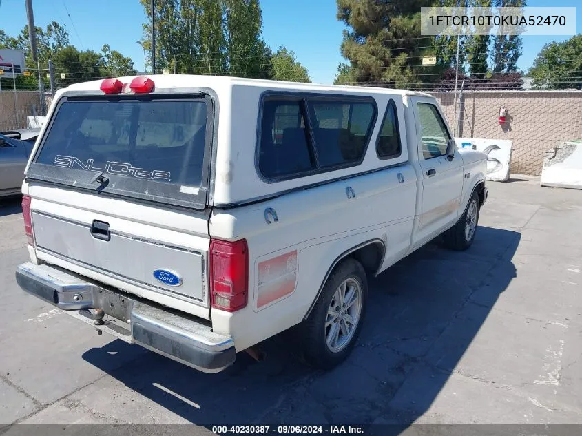 1989 Ford Ranger VIN: 1FTCR10T0KUA52470 Lot: 40230387