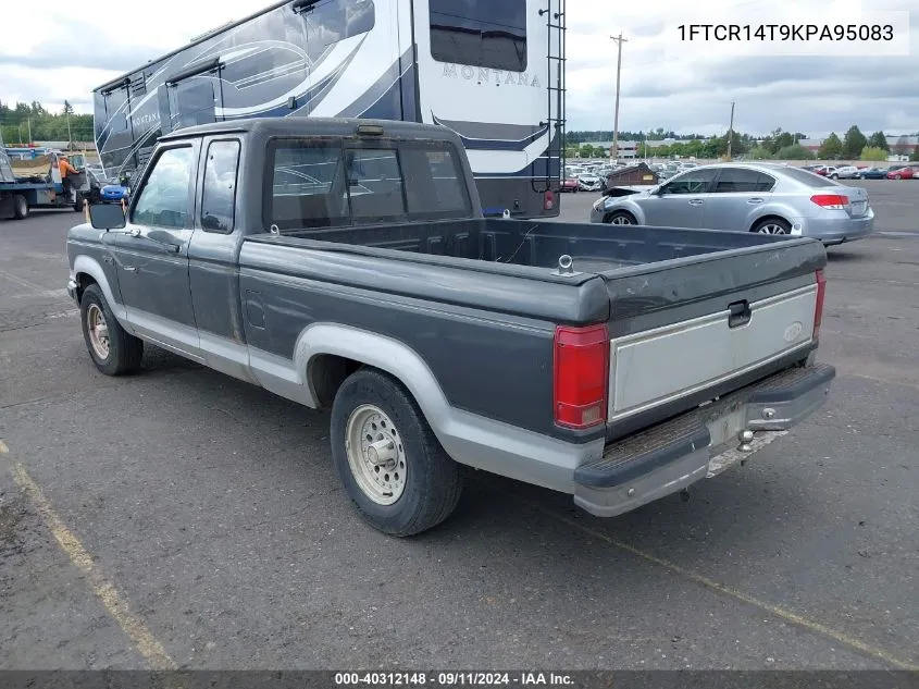 1989 Ford Ranger Super Cab VIN: 1FTCR14T9KPA95083 Lot: 40312148