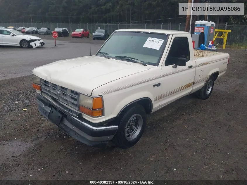 1989 Ford Ranger VIN: 1FTCR10T5KUA95086 Lot: 40382397