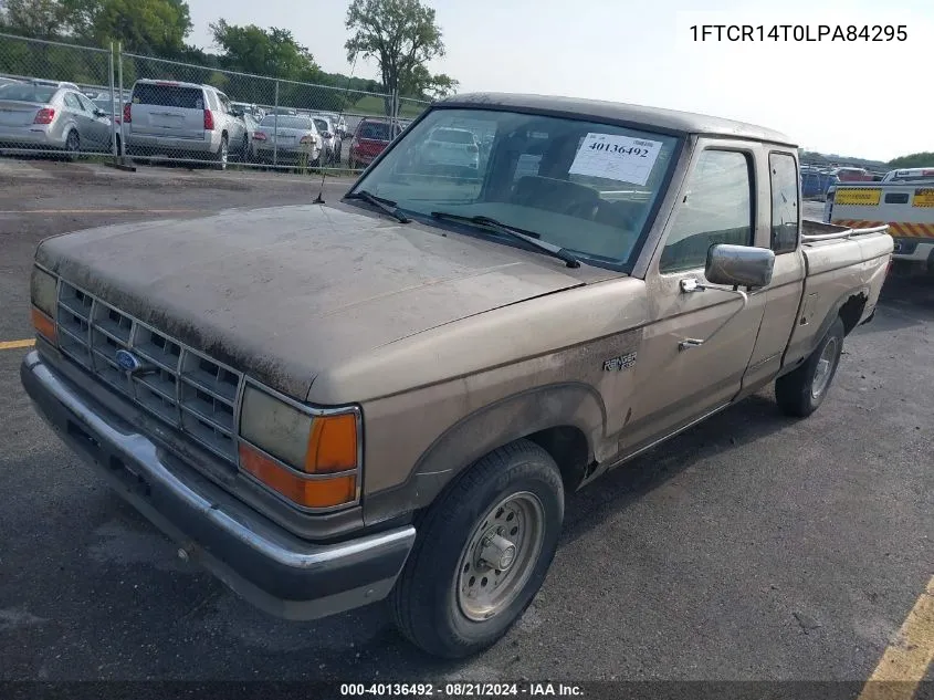 1990 Ford Ranger Super Cab VIN: 1FTCR14T0LPA84295 Lot: 40136492