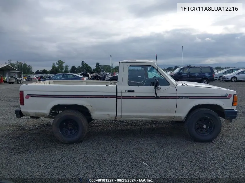 1990 Ford Ranger VIN: 1FTCR11A8LUA12216 Lot: 40181227