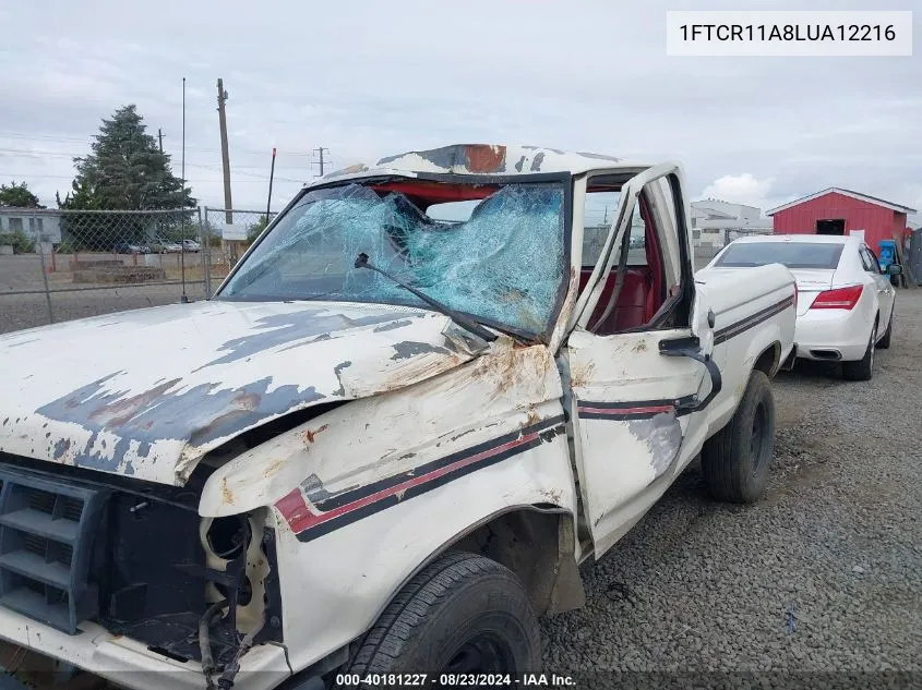 1990 Ford Ranger VIN: 1FTCR11A8LUA12216 Lot: 40181227