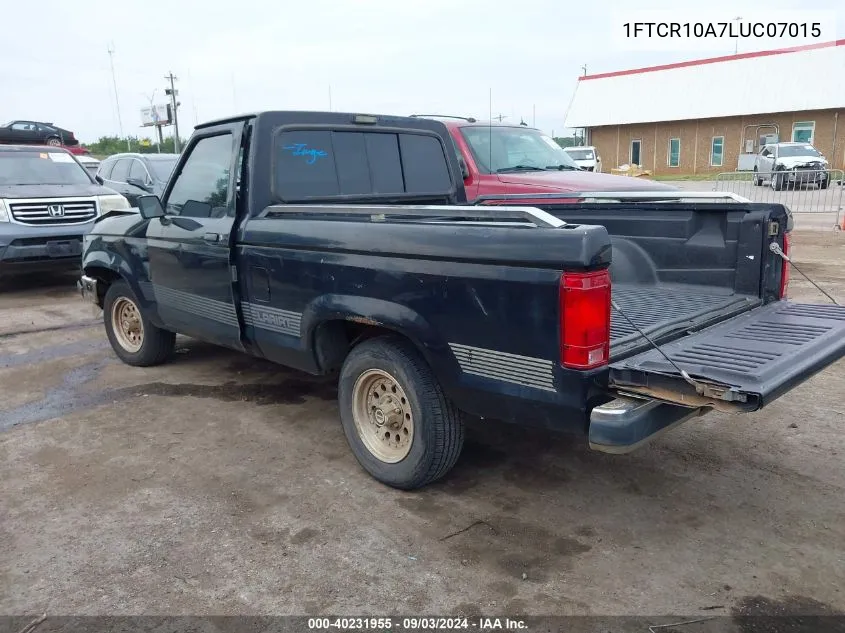 1990 Ford Ranger VIN: 1FTCR10A7LUC07015 Lot: 40231955