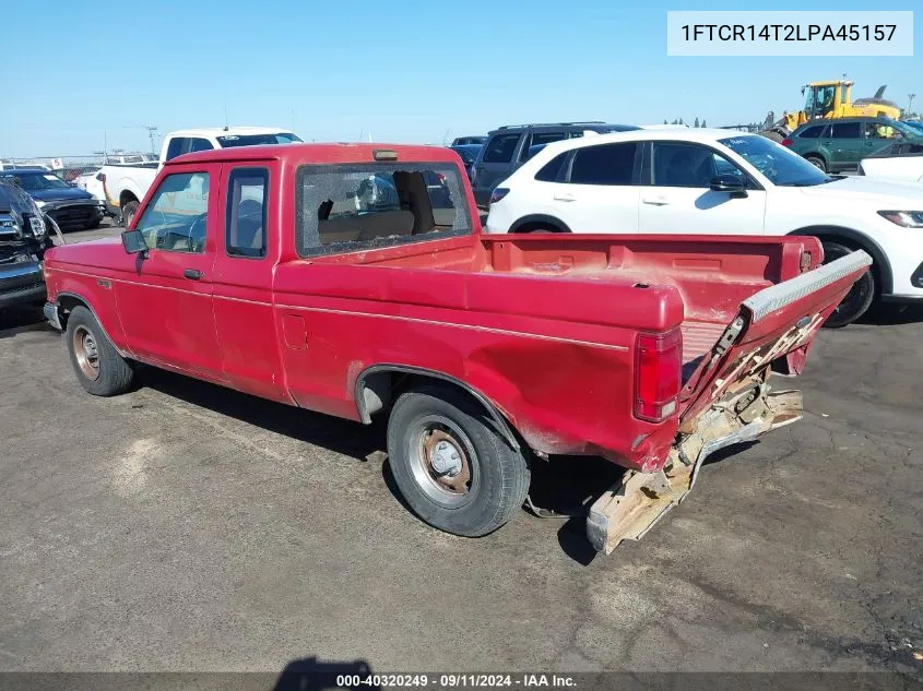 1990 Ford Ranger Super Cab VIN: 1FTCR14T2LPA45157 Lot: 40320249