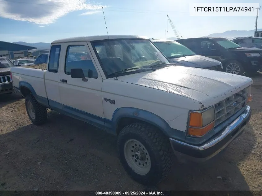 1990 Ford Ranger Super Cab VIN: 1FTCR15T1LPA74941 Lot: 40390909