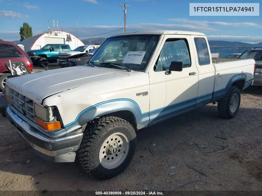 1990 Ford Ranger Super Cab VIN: 1FTCR15T1LPA74941 Lot: 40390909