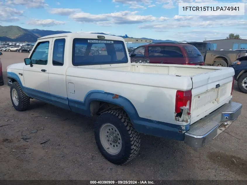 1990 Ford Ranger Super Cab VIN: 1FTCR15T1LPA74941 Lot: 40390909