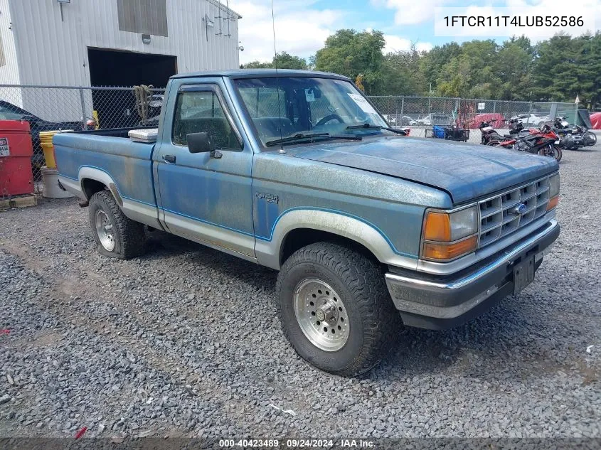 1990 Ford Ranger VIN: 1FTCR11T4LUB52586 Lot: 40423489