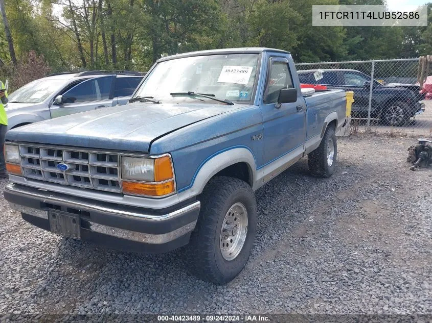 1990 Ford Ranger VIN: 1FTCR11T4LUB52586 Lot: 40423489