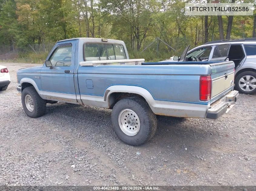 1990 Ford Ranger VIN: 1FTCR11T4LUB52586 Lot: 40423489