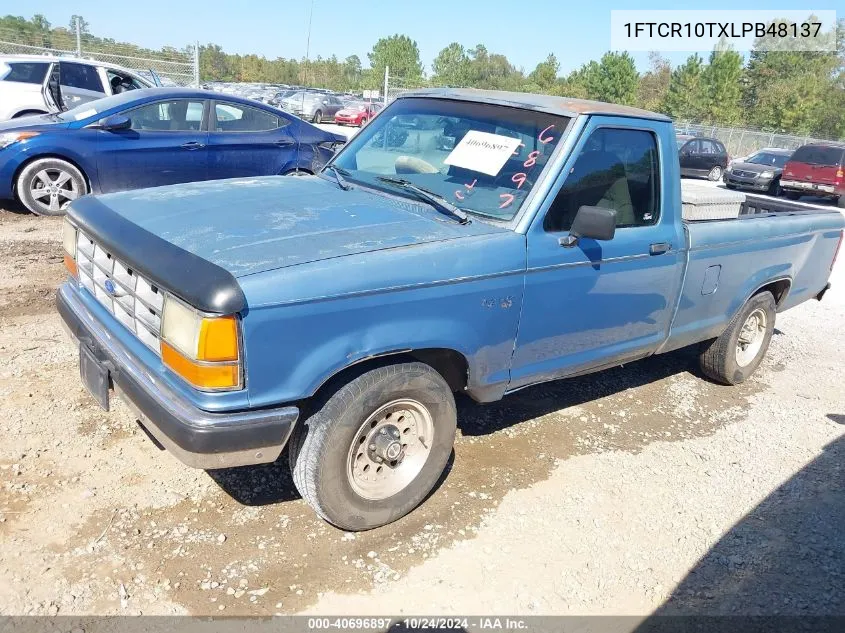 1990 Ford Ranger VIN: 1FTCR10TXLPB48137 Lot: 40696897